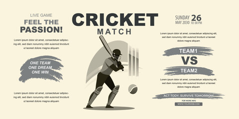 Cricket player hitting ball © MdAzizul