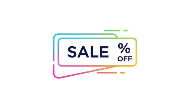 Sale Tag with Percentage Off Discount, Marketing Promotion, Retail Offer, Shopping Event