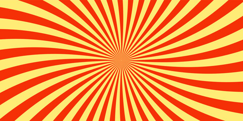 Fototapeta premium Autumn color sun rays background. Abstract orange sun rays design wallpaper.