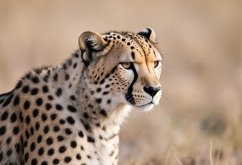 Obraz premium A close-up profile of a cheetah