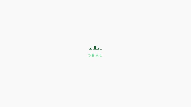 Minimalist green SBAL logo icon featuring an abstract city skyline or mountain range ideal for corporate branding and web design