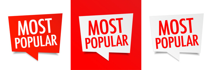 Most popular on speech bubble © Brad Pict