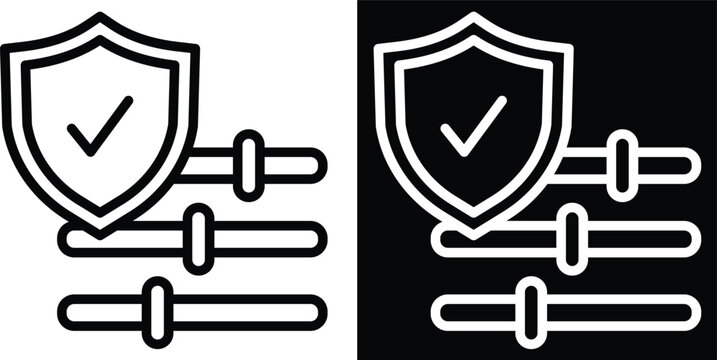 control Two-tone version in black and white background