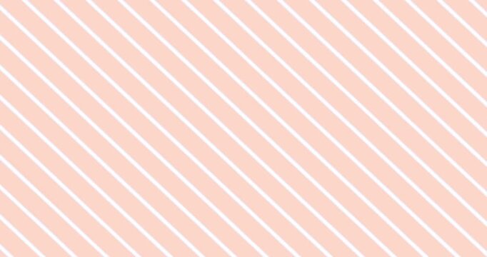 Abstract Geometric Diagonal Striped Pattern Animation in Pastel Colors.