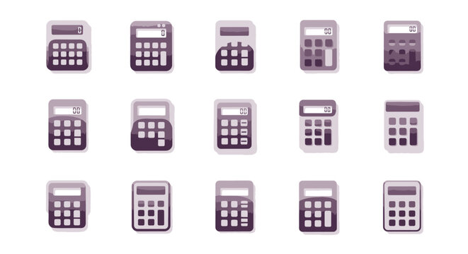 Collection of various calculator devices.