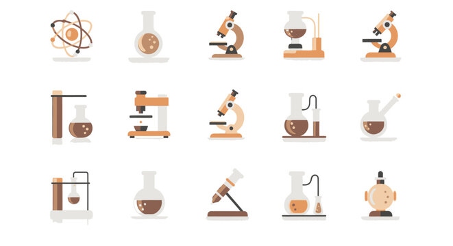 Laboratory equipment and science tools.