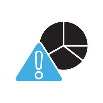 risk chart icons minimalist flat style design, risk chart Vector illustration on white background