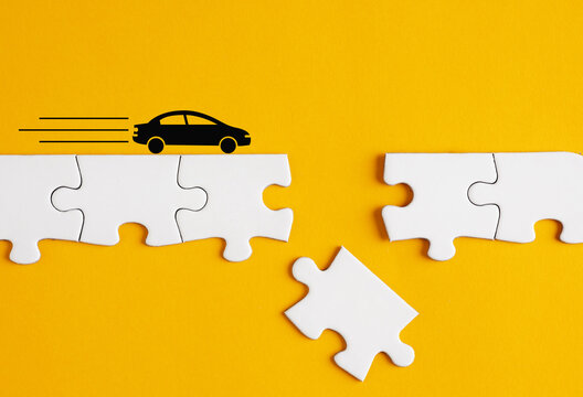 Road risk, danger hazard, accidents and disasters or and car insurance concepts.