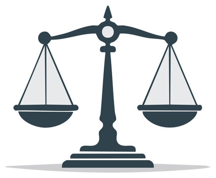 Stylized Illustration of a Classic Balance Scale Symbolizing Justice Fairness and Equilibrium