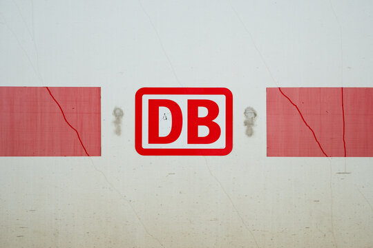DB Deutsche Bahn logo. German national railway company Deutsche Bahn AG logotype, primary provider of rail transport and infrastructure on April 21, 2026 in Berlin, Germany.