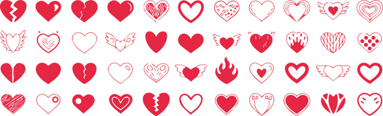 Heart motifs for gift tags and greeting cards © Icon Stock