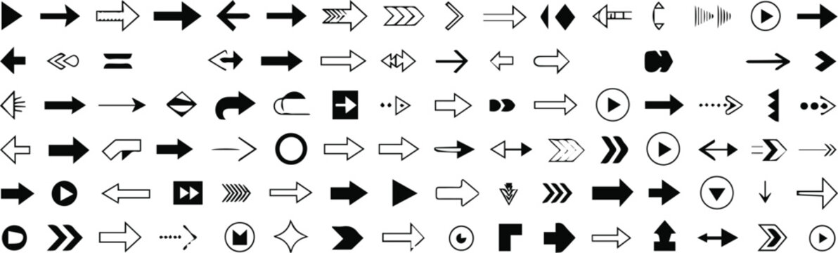 Navigation arrow icons for user interface controls