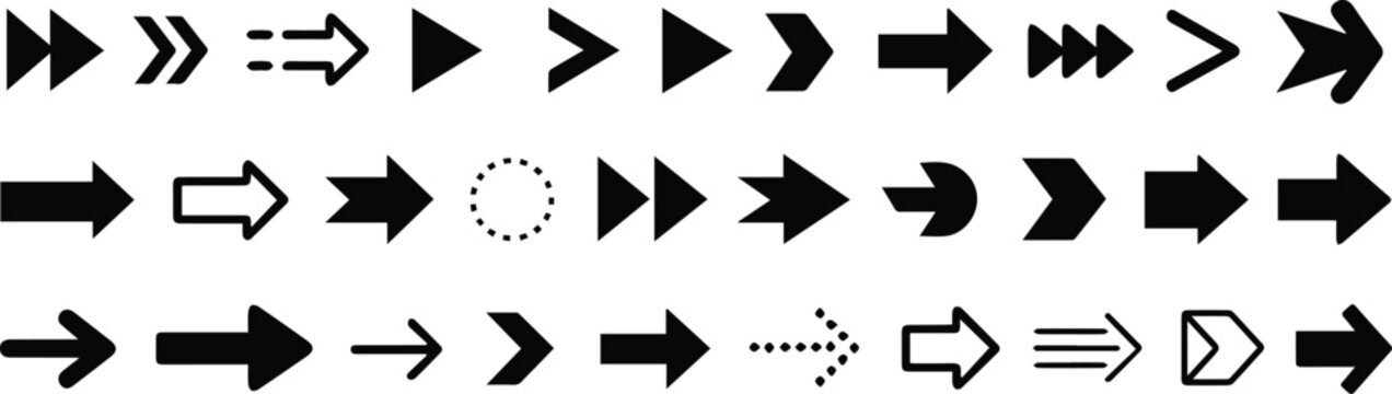 Signage and wayfinding arrow symbols