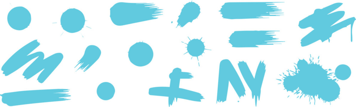 Ink splatter masks for photo overlays and textures