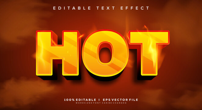 hot text effects, gradient colors. Text style effects.