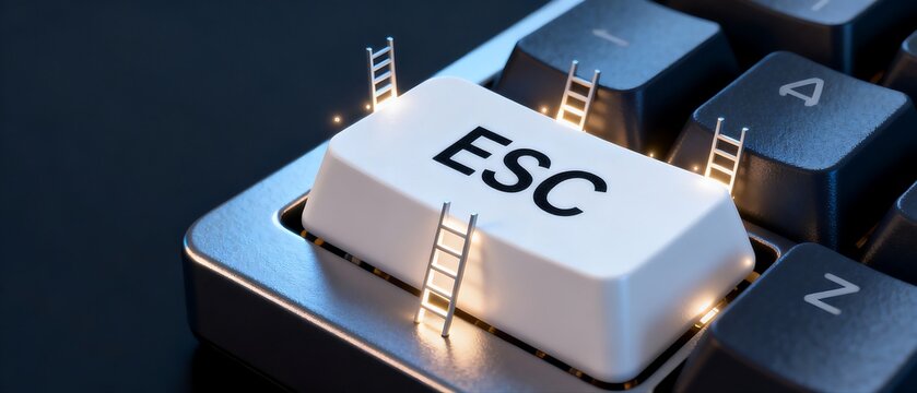 ESC Key on Keyboard with Ladders