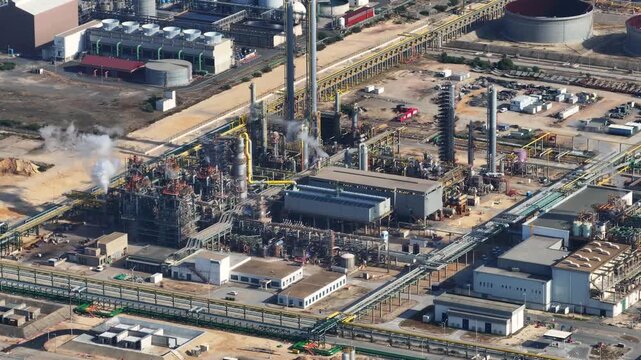 Exploring the intricate operations of a modern oil refinery in the heart of the petrochemical industry