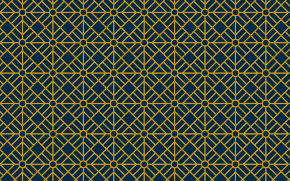 Elegant Geometric Grid Pattern with Infinite Repeat
