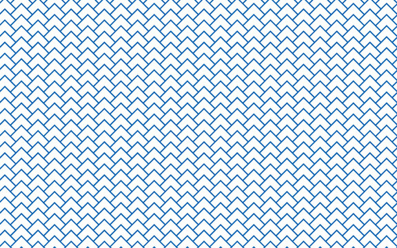 Elegant Blue Chevron Pattern with Continuous Geometric Texture