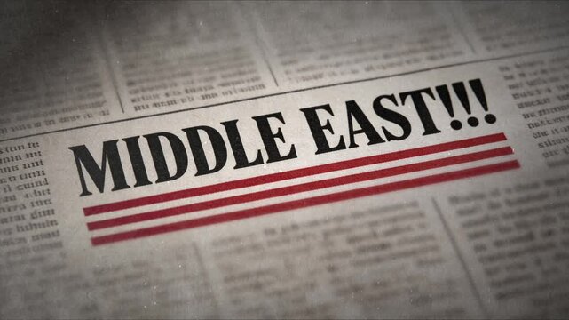 Archived Black And White Image Emphasizes Urgent Political Tensions In Middle Eastern Region