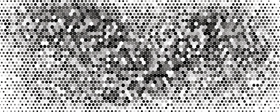 Seamless texture dark gray hex grid. Abstract futuristic military geometric modern camo background. Monochrome black and gray colors camouflage texture. Vector illustration uniform print.