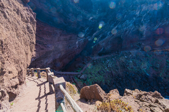 Landscape of Nogales Beach (La Palma, Canary islands, Spain)