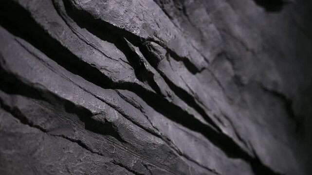 Sustainable Layered Shale Sample Displaying Tactile Grooves And Natural Grain For Design Inspiration