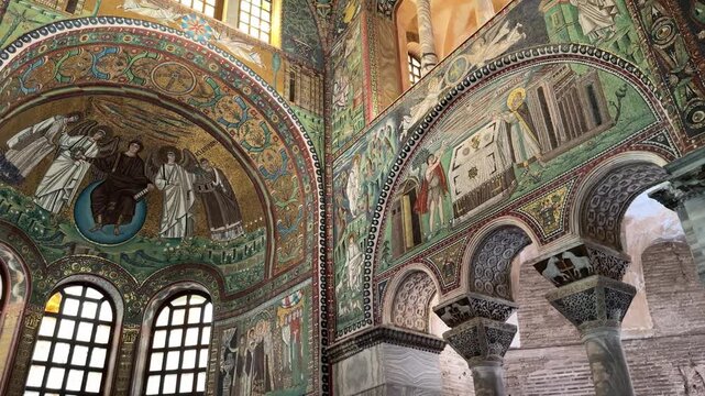 Basilica of San Vitale Ravenna Interior Byzantine Mosaic Church