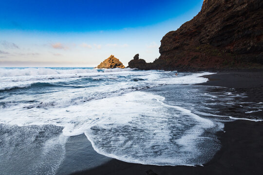Landscape of Nogales Beach (La Palma, Canary islands, Spain)