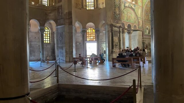 Basilica of San Vitale Ravenna Interior Byzantine Mosaic Church