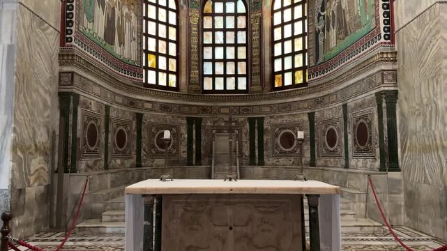 Basilica of San Vitale Ravenna Interior Byzantine Mosaic Church