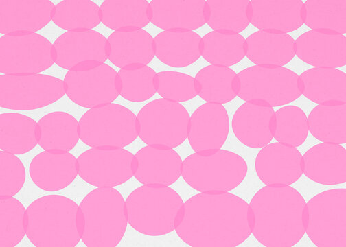 Abstract pink overlapping circle pattern background