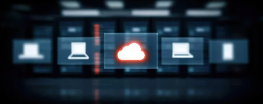 Explore a cloud computing network where a scalable infrastructure meets total integration for a sustainable digital solution.