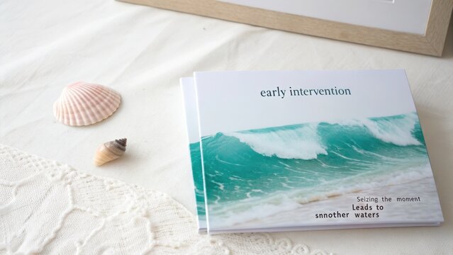 Book about early intervention with ocean wave cover