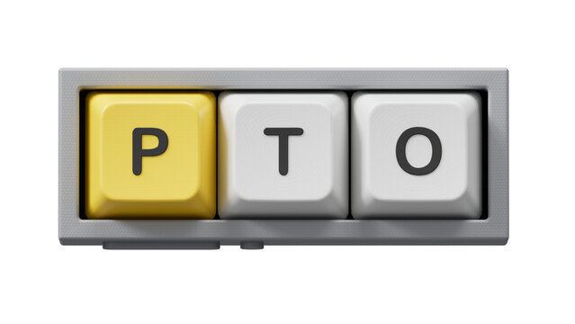 paid time off words on Computer keyboard keys and charts.close up of Computer keyboard keys,Business Concept.Supports PNG files with transparent backgrounds.
