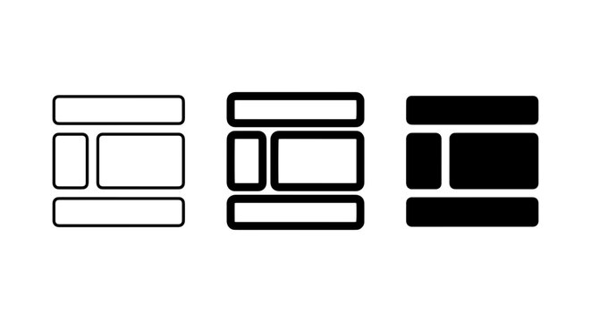 Website Layout Templates, Web Design Wireframes, UI UX Mockups, Responsive Grid System