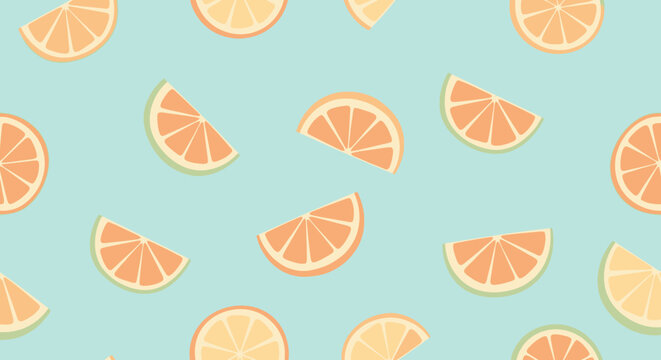 Fresh orange slices on a plate.
