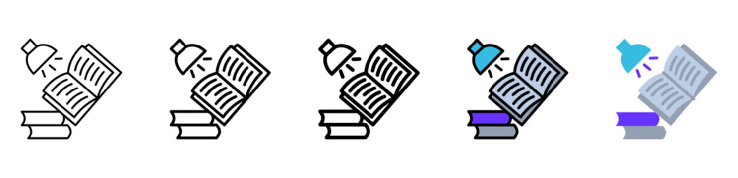 Learn Icon Collection With Different Styles And Colors