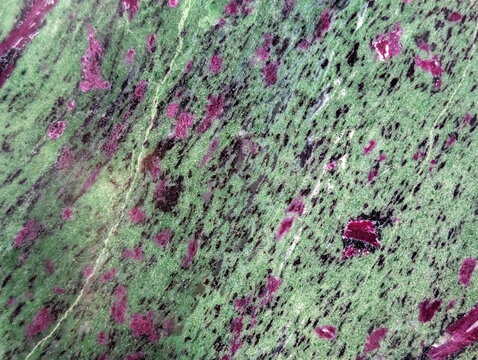 Vibrant Ruby Zoisite Mineral Stone Texture