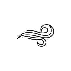 Obraz premium Elegant Swirls and Lines Representing Wind or Flow.