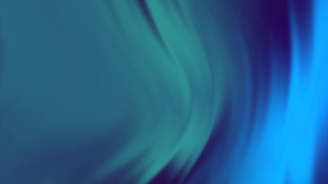 Colorful gradient fluid mixing. Soft, deep ocean blue liquid background. Dynamic gradient abstract line waving loop line.