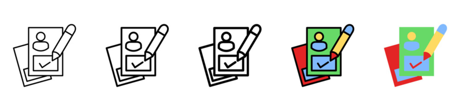 Evaluate Icon Collection With Different Styles And Colors