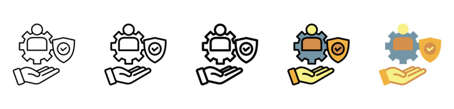 Ensure Icon Collection With Different Styles And Colors
