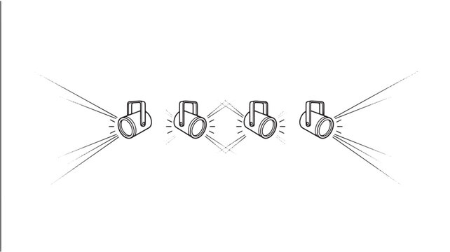 Grappling hook silhouette line art set with four hooks, starburst effects, and outlined rope for tactical icons