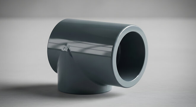 Grey PVC T-Joint Pipe Connector for Plumbing and Industrial Irrigation Systems