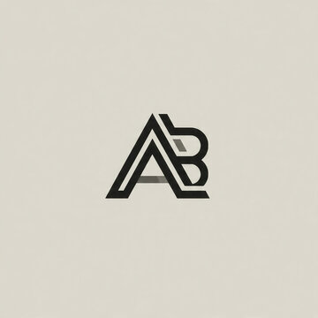 ab logo in black stroke