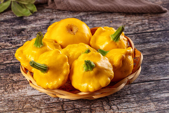 Ripw organic yellow fresh patissons
