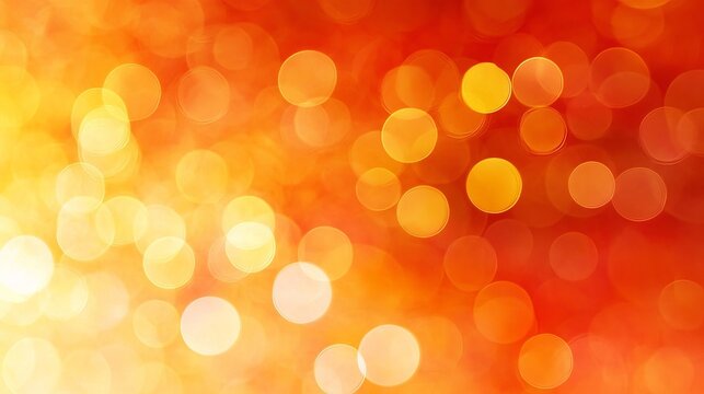 A Stunning Abstract Orange Bokeh Background Featuring Warm Light, Sparkles, and Unique Textures
