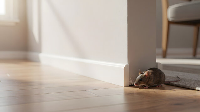 Mouse Near Baseboard Indoor Infestation Risk