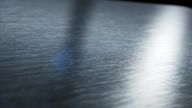 Closeup of textured metallic surface emphasizing modern aesthetics and minimalist design